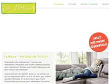 Tablet Screenshot of lanatura.gfm-trend.de